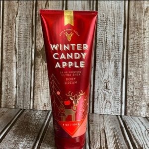 NEW BBW Winter Candle Apple Body Cream